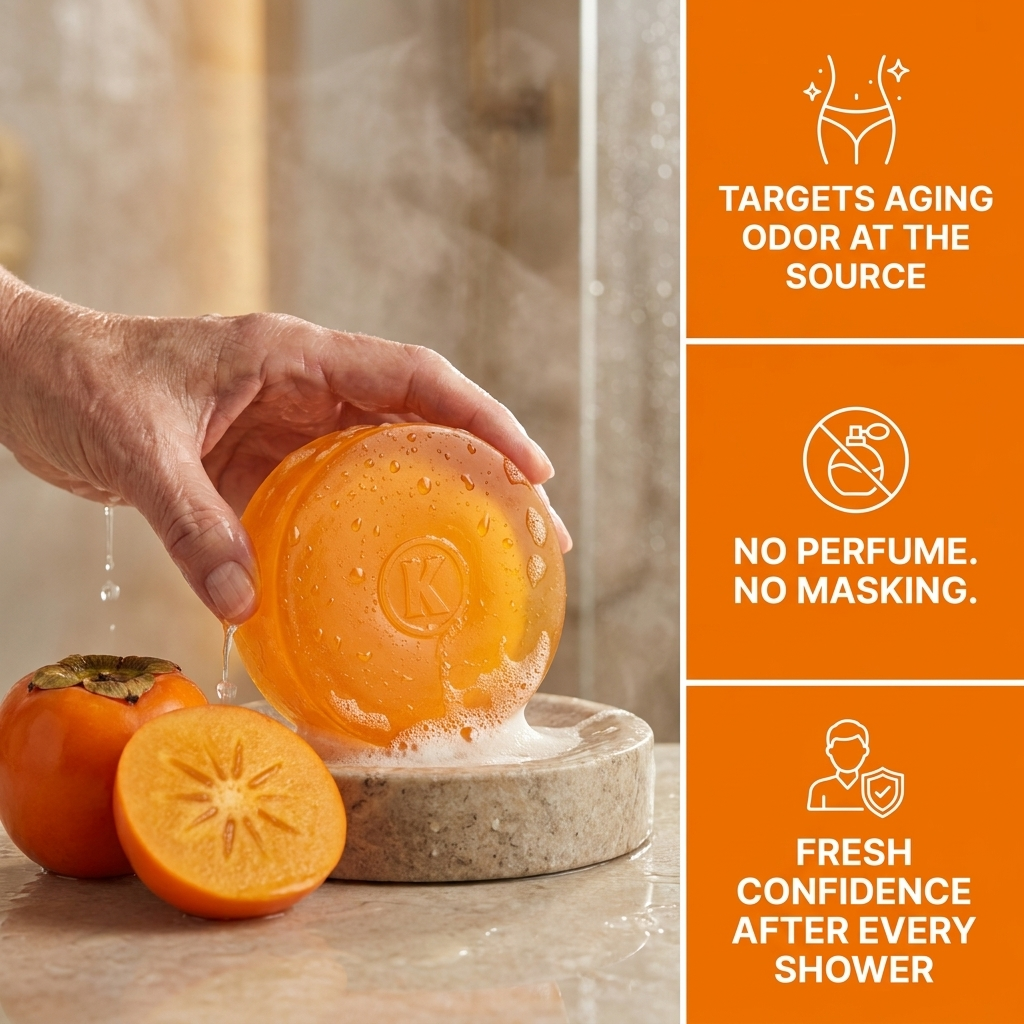 Kaori™ Persimmon Soap for Aging Body Odor